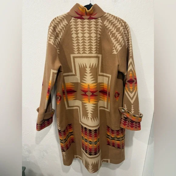 Pendleton Tan Harding Archive Blanket Coat in size Large - Picture 11 of 12